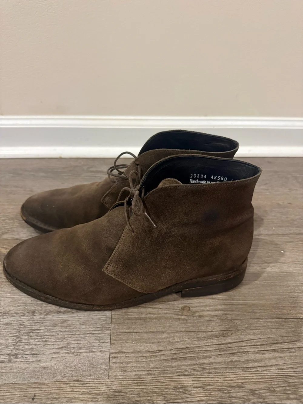 Olive Suede Chukka Boots TBC “Scout”
